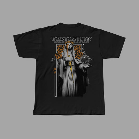 FAITH OVERSIZED BLACK T-SHIRT